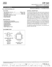 OP-160 datasheet pdf Precision Monolithics