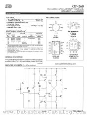 OP260GS datasheet pdf Precision Monolithics