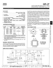 OP37BRC/883 datasheet pdf Precision Monolithics