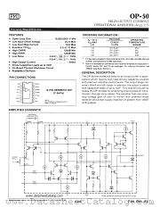 OP-50FY datasheet pdf Precision Monolithics