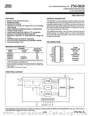 PM0820AR datasheet pdf Precision Monolithics