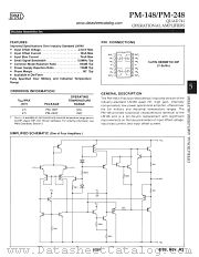 PM148 datasheet pdf Precision Monolithics