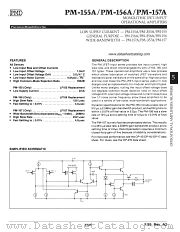 PM157A datasheet pdf Precision Monolithics