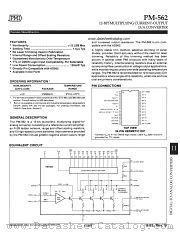 PM-562 datasheet pdf Precision Monolithics