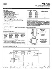 PM7224 datasheet pdf Precision Monolithics