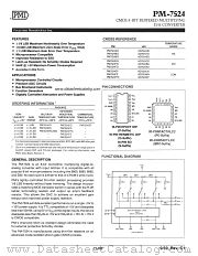 PM7524BQ datasheet pdf Precision Monolithics