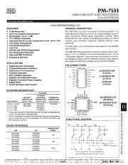 PM7533FQ datasheet pdf Precision Monolithics