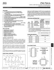 PM7541AGP datasheet pdf Precision Monolithics