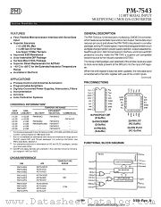 PM7543FQ datasheet pdf Precision Monolithics