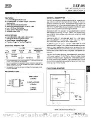 REF-08 datasheet pdf Precision Monolithics