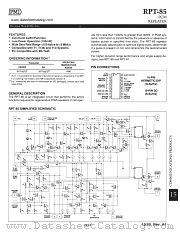 RPT-85 datasheet pdf Precision Monolithics