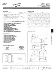 SSM-2014 datasheet pdf Precision Monolithics