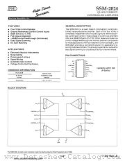 SSM2024 datasheet pdf Precision Monolithics