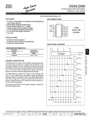 SSM2300 datasheet pdf Precision Monolithics