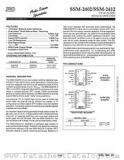 SSM-2402 datasheet pdf Precision Monolithics