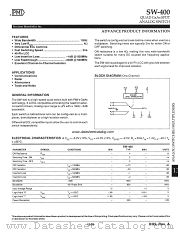 SW-400 datasheet pdf Precision Monolithics