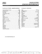 CROSS-REFERENCE datasheet pdf Precision Monolithics