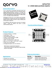 QPA2735 datasheet pdf Qorvo