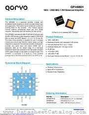 QPA9801 datasheet pdf Qorvo