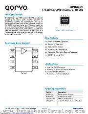 QPB3321 datasheet pdf Qorvo