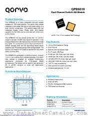 QPB9319 datasheet pdf Qorvo