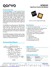 QPB9320 datasheet pdf Qorvo