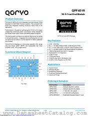 QPF4519 datasheet pdf Qorvo