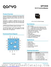 QPF4538 datasheet pdf Qorvo