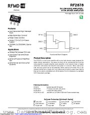 RF2878 datasheet pdf Qorvo