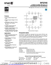 RF5745 datasheet pdf Qorvo