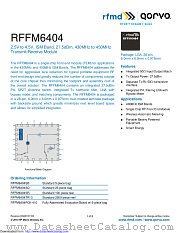 RFFM6404 datasheet pdf Qorvo