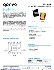 TQP9108 datasheet pdf Qorvo