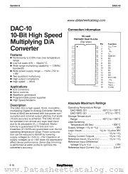 DAC-10GD datasheet pdf Raytheon