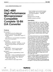 DAC-4881BS datasheet pdf Raytheon