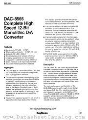 DAC-8565JS datasheet pdf Raytheon