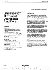 LF155AT datasheet pdf Raytheon