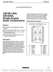 LM139D/883B datasheet pdf Raytheon