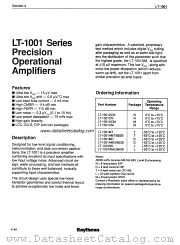 LT-1001AML/883B datasheet pdf Raytheon