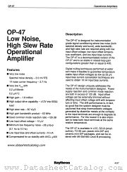 OP-47ED datasheet pdf Raytheon