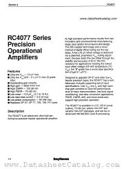 RC4077FM datasheet pdf Raytheon