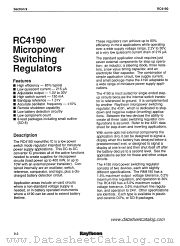 RM4190D/883B datasheet pdf Raytheon