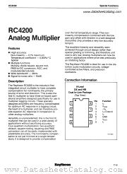 RV4200AD datasheet pdf Raytheon