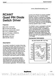 RM4447 datasheet pdf Raytheon