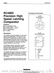 RM4805D datasheet pdf Raytheon