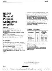 RM747T datasheet pdf Raytheon