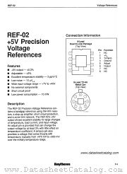 REF-02T/883B datasheet pdf Raytheon