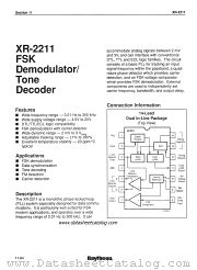 XR-2211MD datasheet pdf Raytheon