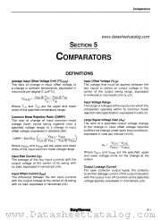 COMPARATORS datasheet pdf Raytheon