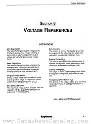 VOLTAGE REFERENCES datasheet pdf Raytheon