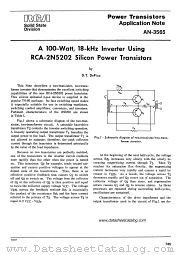 AN-3565 datasheet pdf RCA Solid State